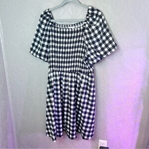 Black and White Gingham Dress LulaRoe cute dress XL